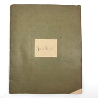 SOLD (RT) Amazing Antique Child's Album of Paper Weavings, Paper Foldings, and Sewn Drawings