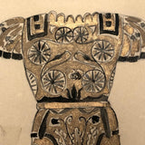 History of Roman Ornament Gouache on Board Student Painting c. 1918