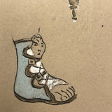 History of Roman Ornament Gouache on Board Student Painting c. 1918