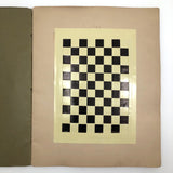 SOLD (RT) Amazing Antique Child's Album of Paper Weavings, Paper Foldings, and Sewn Drawings
