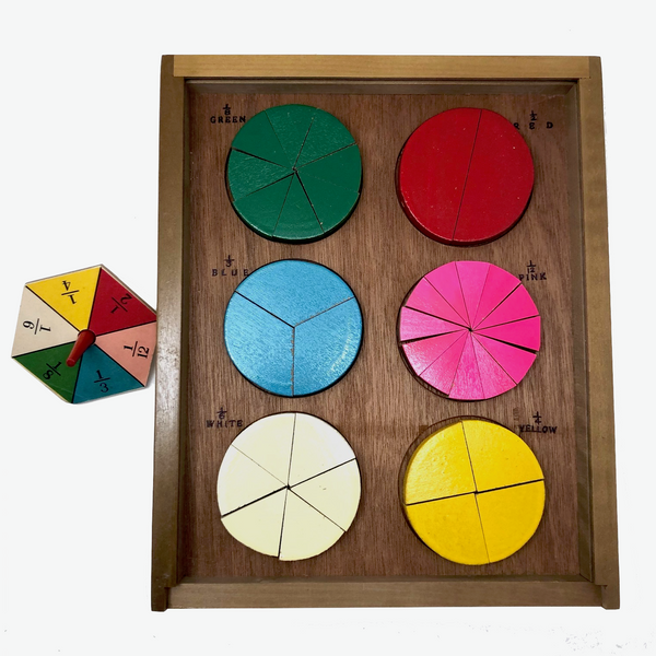 Vintage Shackman Fraction Learner Set