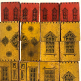 SOLD Super Rare c. 1860s S.L Hills Double Sided "City Hall" Building Blocks