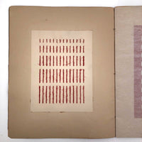 SOLD (RT) Amazing Antique Child's Album of Paper Weavings, Paper Foldings, and Sewn Drawings