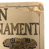 History of Roman Ornament Gouache on Board Student Painting c. 1918