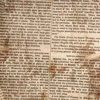 Civil War Era Large Wallpaper Box with Newspaper Lining