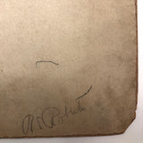 History of Roman Ornament Gouache on Board Student Painting c. 1918