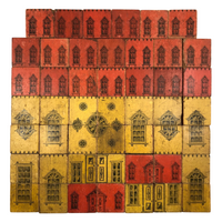 SOLD Super Rare c. 1860s S.L Hills Double Sided "City Hall" Building Blocks