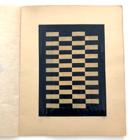 SOLD (RT) Amazing Antique Child's Album of Paper Weavings, Paper Foldings, and Sewn Drawings