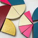 Vintage Shackman Fraction Learner Set