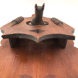 Wonderful Old Folk Art Wall Box with Carved Horse Head