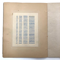 SOLD (RT) Amazing Antique Child's Album of Paper Weavings, Paper Foldings, and Sewn Drawings