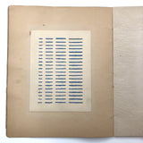 SOLD (RT) Amazing Antique Child's Album of Paper Weavings, Paper Foldings, and Sewn Drawings