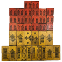 SOLD Super Rare c. 1860s S.L Hills Double Sided "City Hall" Building Blocks