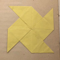 SOLD (RT) Amazing Antique Child's Album of Paper Weavings, Paper Foldings, and Sewn Drawings