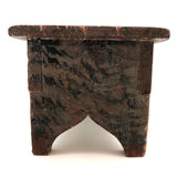 19th C Cricket Stool in Original Paint Joined by Wooden Nails