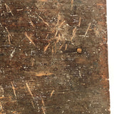19th C Cricket Stool in Original Paint Joined by Wooden Nails