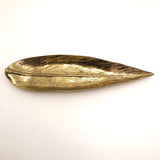 Mid-Century Brass Virginia Metalcrafter's"Butterfly Bush" Leaf-Shaped Tray