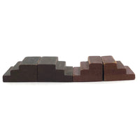 Two Pairs of Lovely Little Wooden Block Stairs