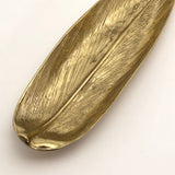 Mid-Century Brass Virginia Metalcrafter's"Butterfly Bush" Leaf-Shaped Tray