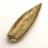 Mid-Century Brass Virginia Metalcrafter's"Butterfly Bush" Leaf-Shaped Tray