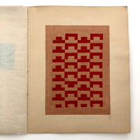 SOLD (RT) Amazing Antique Child's Album of Paper Weavings, Paper Foldings, and Sewn Drawings
