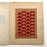 SOLD (RT) Amazing Antique Child's Album of Paper Weavings, Paper Foldings, and Sewn Drawings