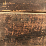 Wonderful Antique Folk Art Reverse Glass Painting of Flowers