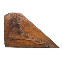 Relief Carved Folk Art Seductress