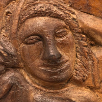 Relief Carved Folk Art Seductress