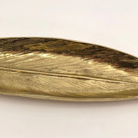 Mid-Century Brass Virginia Metalcrafter's"Butterfly Bush" Leaf-Shaped Tray
