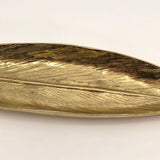 Mid-Century Brass Virginia Metalcrafter's"Butterfly Bush" Leaf-Shaped Tray