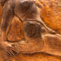 Relief Carved Folk Art Seductress