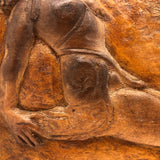 Relief Carved Folk Art Seductress