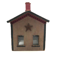 Earlyish 20th Century Large Wooden Folk Art "Auburn" Station