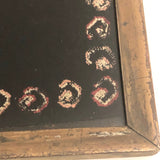 Sweet Old Floral Petit Point on Dark Blue Wool