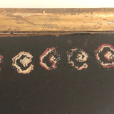 Sweet Old Floral Petit Point on Dark Blue Wool