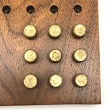 Teak Mid-Century Setko "Square Puzzler" Solitaire Game