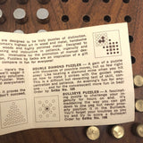 Teak Mid-Century Setko "Square Puzzler" Solitaire Game