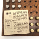 Teak Mid-Century Setko "Square Puzzler" Solitaire Game