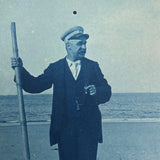 Late 19th Century Cyanotype of "Mr. Thayer" on Beach