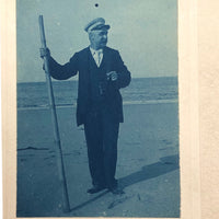 Late 19th Century Cyanotype of "Mr. Thayer" on Beach