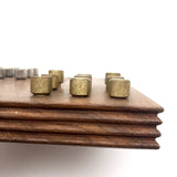 Teak Mid-Century Setko "Square Puzzler" Solitaire Game