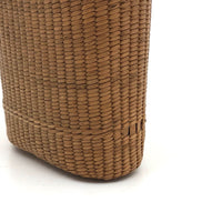 Early 20th C. Finely Woven Wicker Covered French Flask with Original Stopper