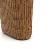 Early 20th C. Finely Woven Wicker Covered French Flask with Original Stopper