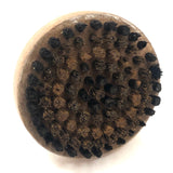 Beautiful Primitive Old Wire-sewn Round Scrub Brush