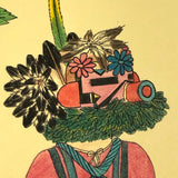 Hopi Mixed Media Student Drawing, 2001