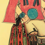 Hopi Mixed Media Student Drawing, 2001