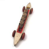 Fabulous 1920s Hustler Toy Co. Rowers in Skull Wooden Push Toy