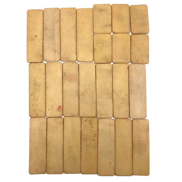 Lovely Old Bone Gambling Chips, Set Two (Cream)