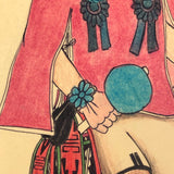 Hopi Mixed Media Student Drawing, 2001